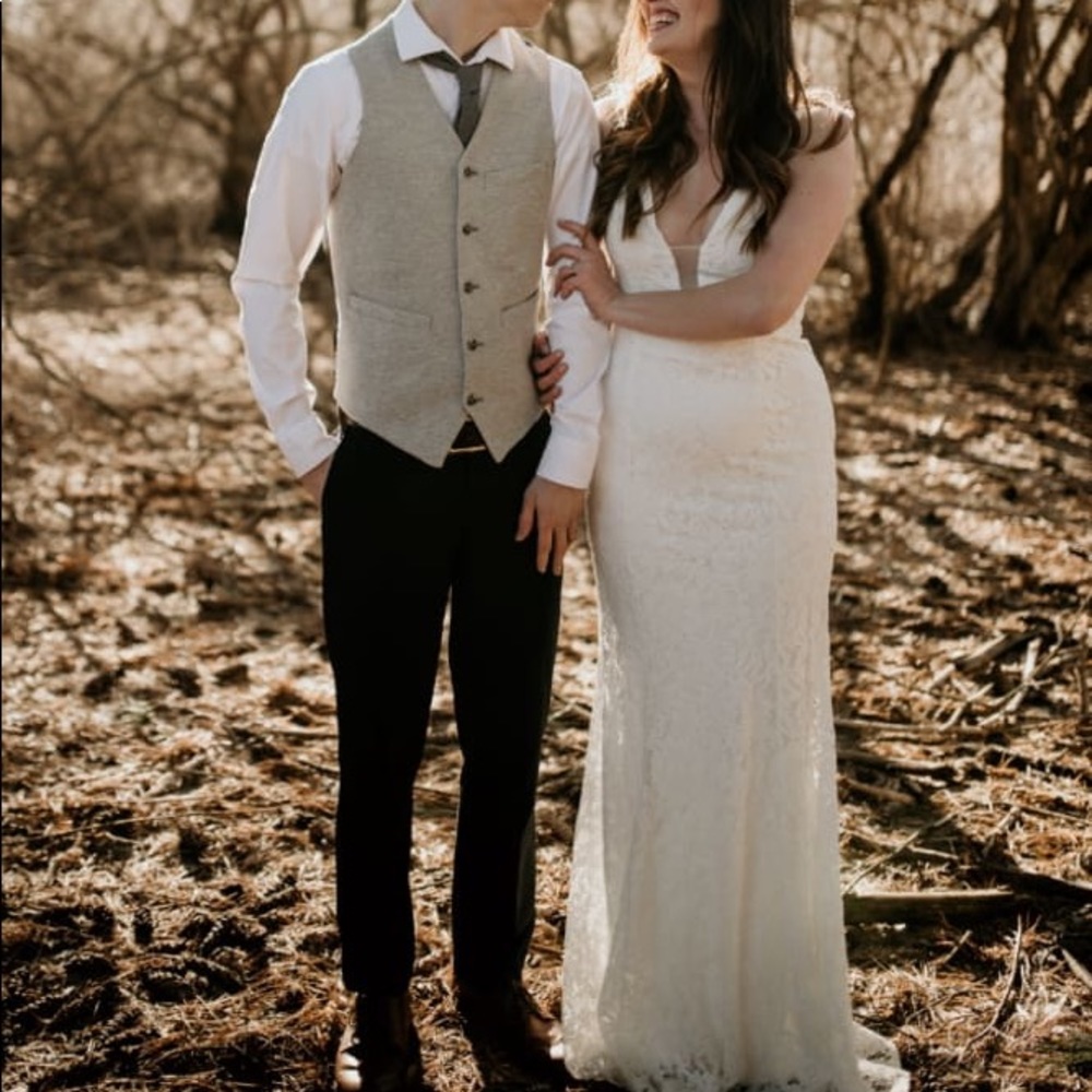 Lulus Everly Lace Maxi Dress Small NWT